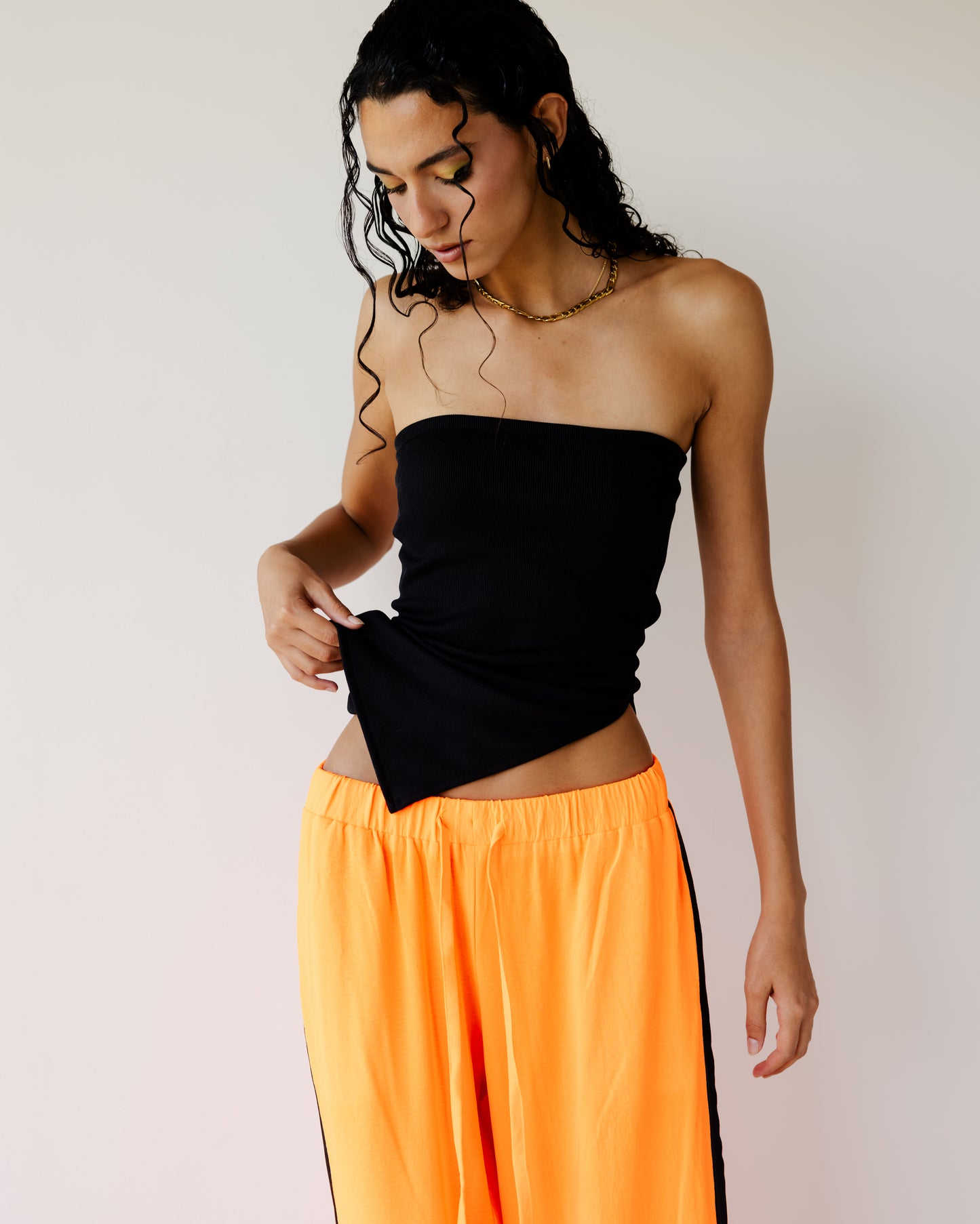 Orange Breezy Pants