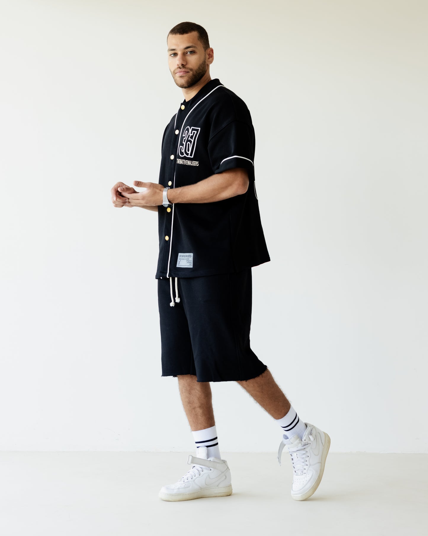 Black TNW Baseball Shirt