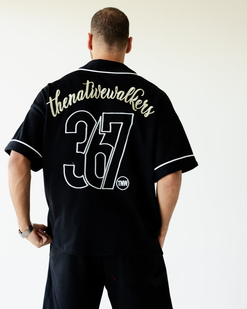 Load image into Gallery viewer, Black TNW Baseball Shirt
