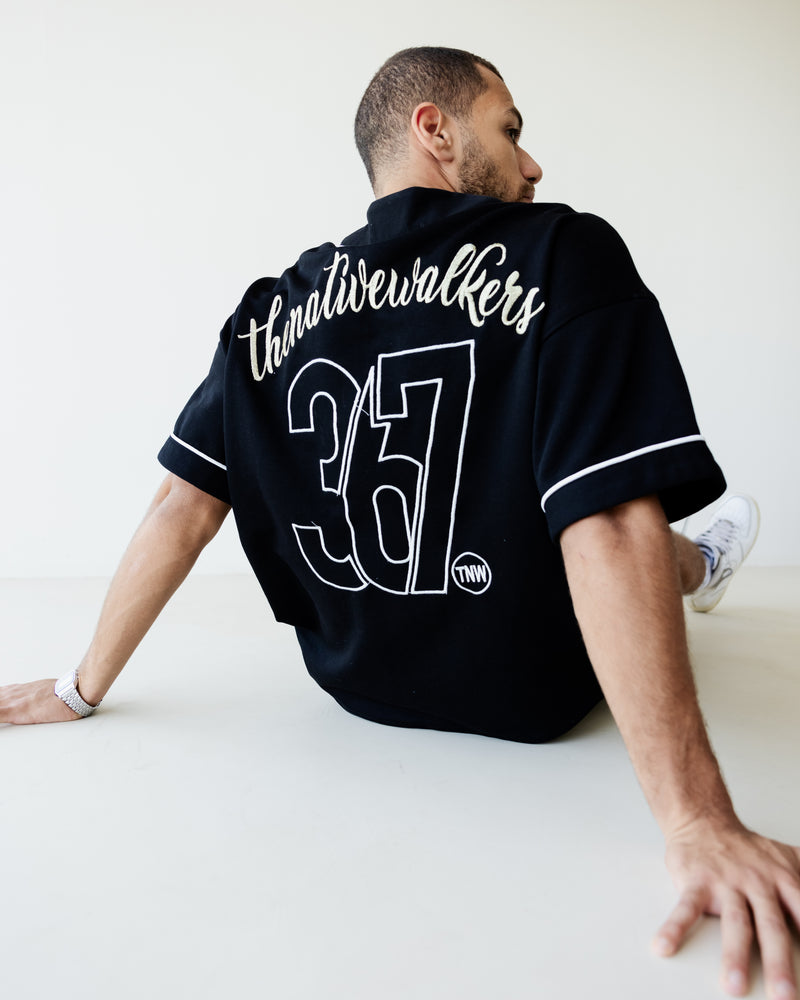 Load image into Gallery viewer, Black TNW Baseball Shirt
