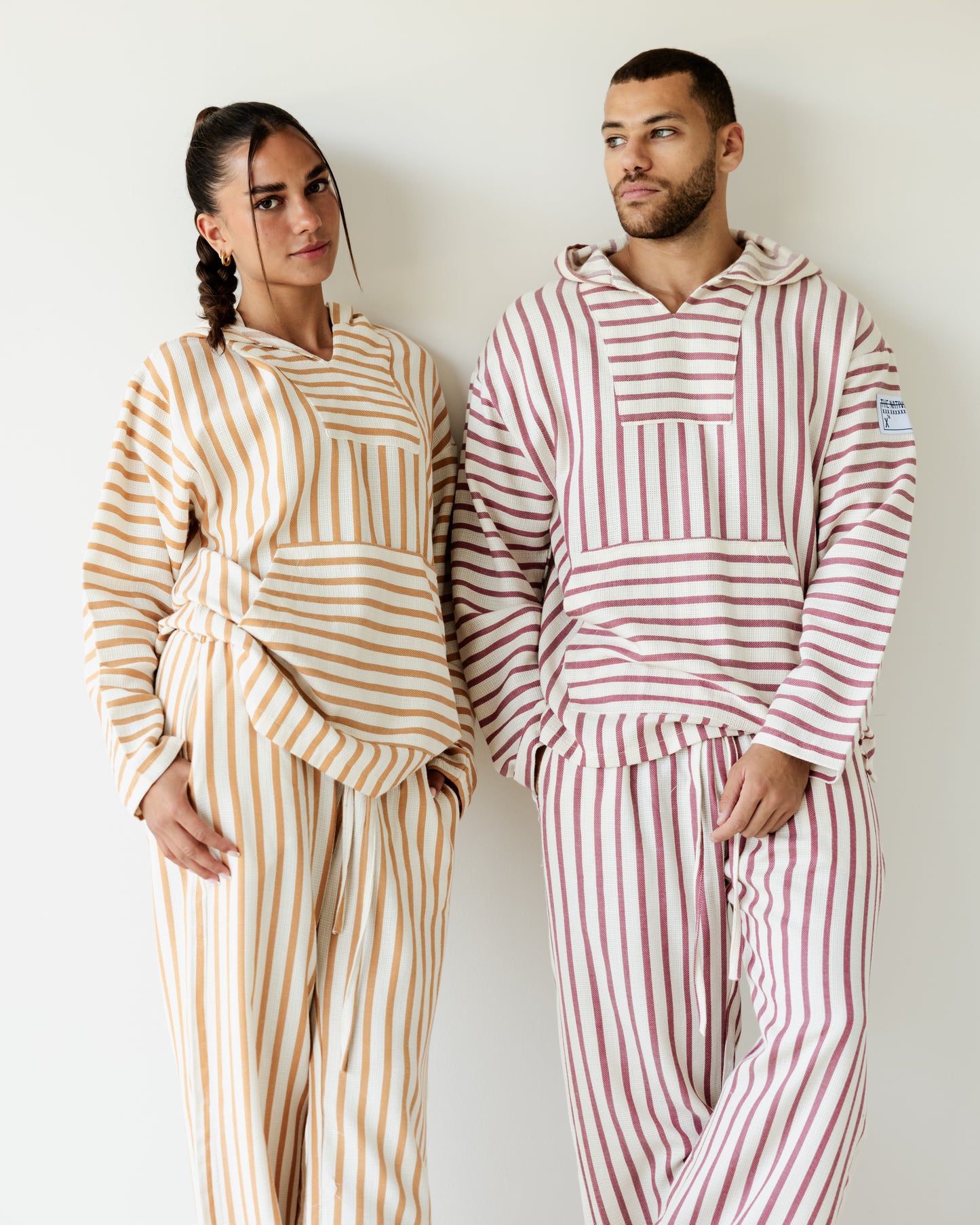Bergandy & Beige Baja set
