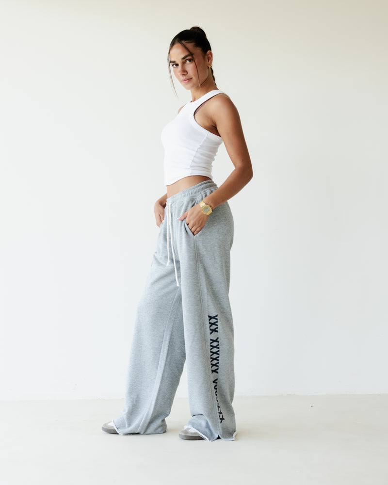 Load image into Gallery viewer, Gray TNW summer Slit Sweatpants
