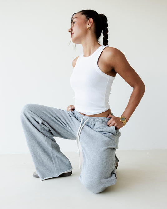 Gray TNW summer Slit Sweatpants