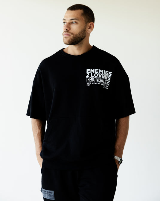 Black TNW Kangaroo Pocket T-Shirt