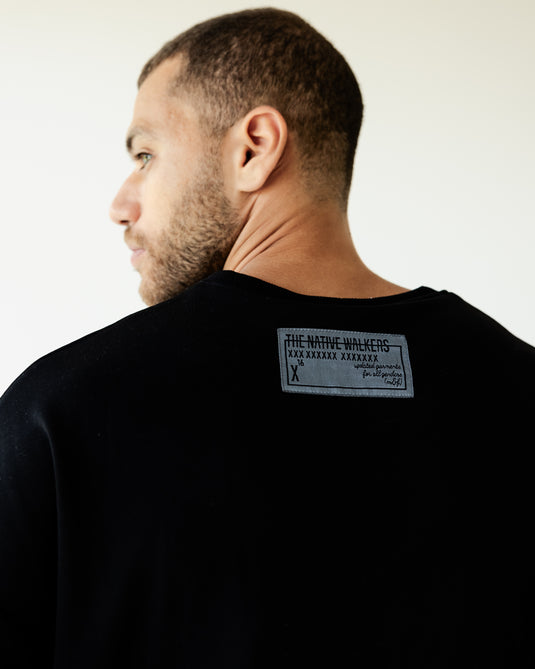 Black TNW Kangaroo Pocket T-Shirt