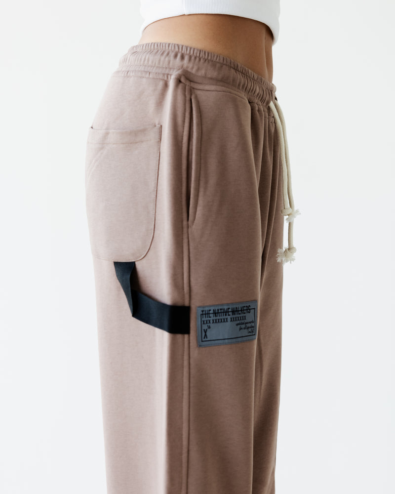 Load image into Gallery viewer, Coffee Brown TNW summer Slit Sweatpants
