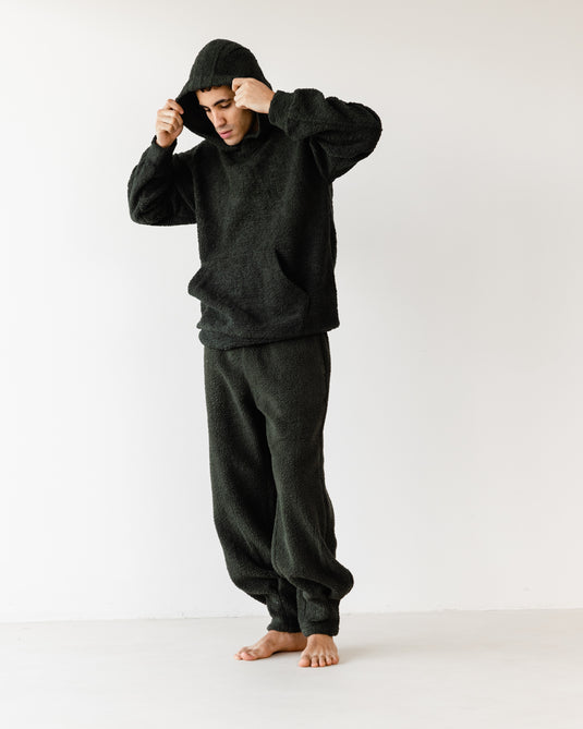 Oversized TNW Olive Embrodery Teddy Set