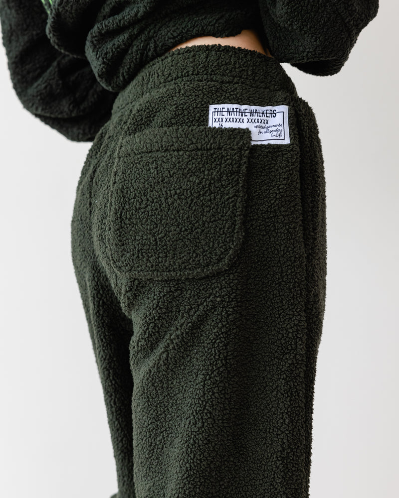 Load image into Gallery viewer, Oversized TNW Olive Embrodery Teddy Set
