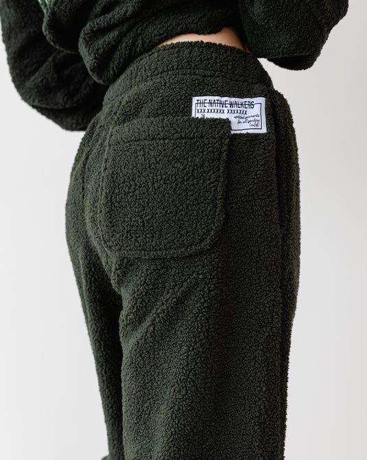 Oversized TNW Olive Embrodery Teddy Set