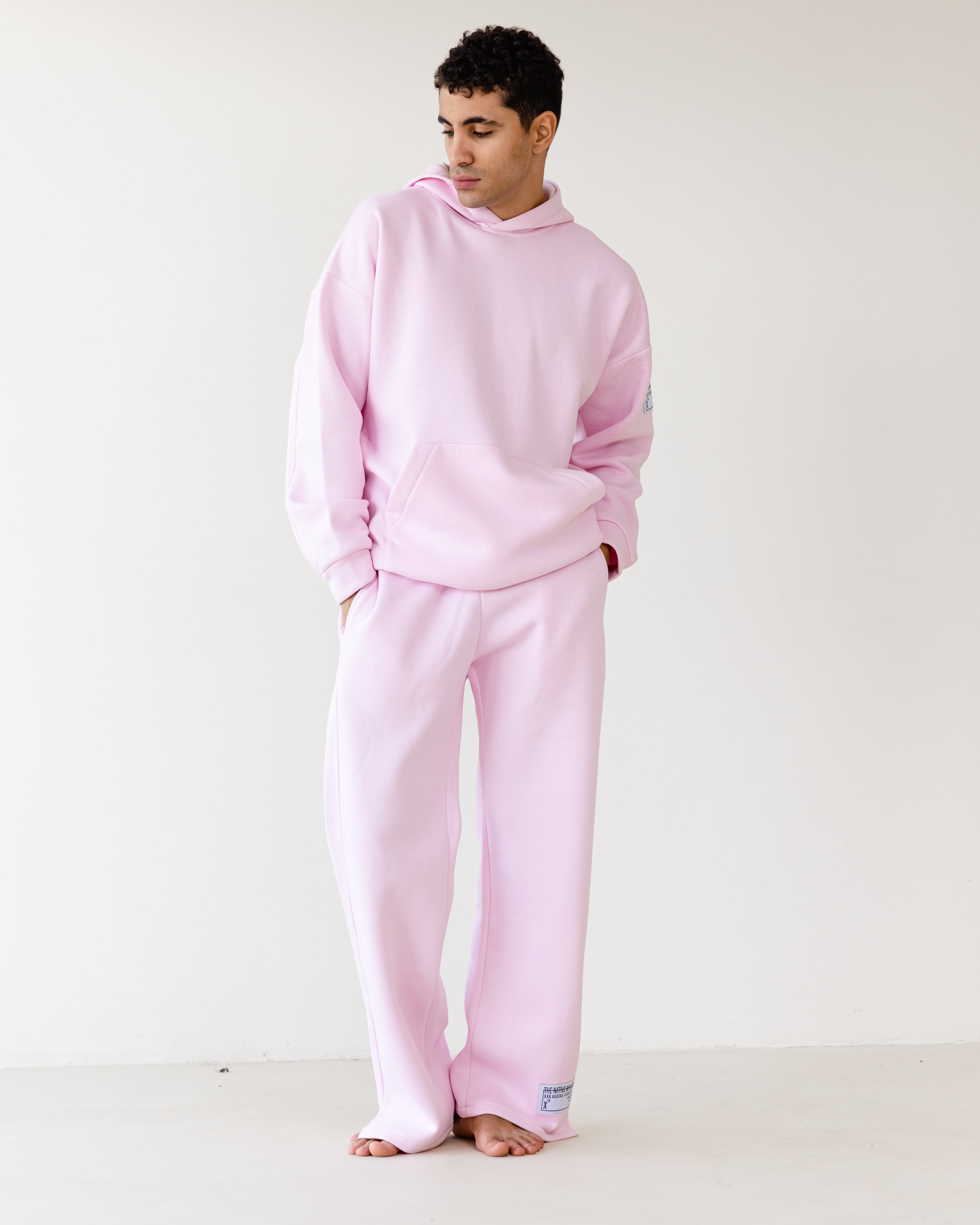 TNW Pink Slit Sweatpants