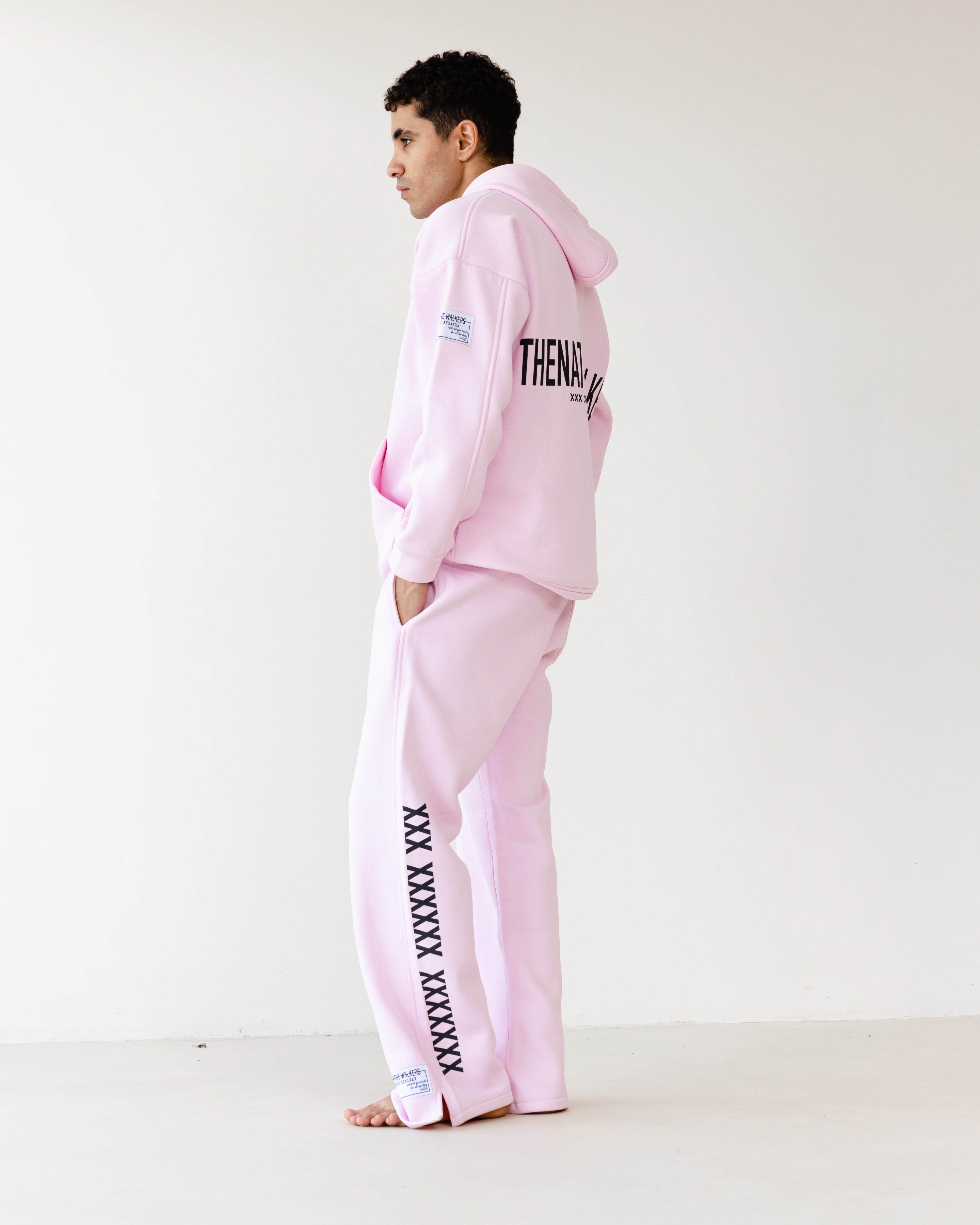TNW Pink Slit Sweatpants