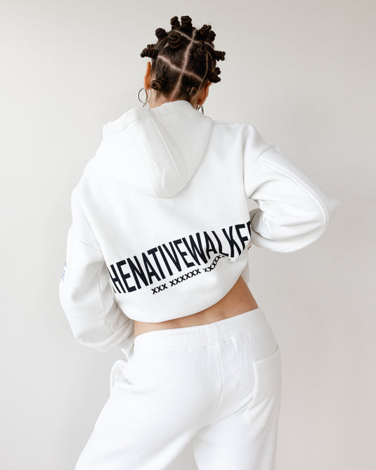 Oversized TNW White Hoodie