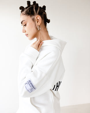 Oversized TNW White Hoodie