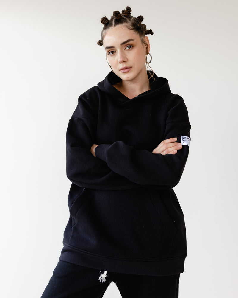 Load image into Gallery viewer, Oversized TNW black Hoodie
