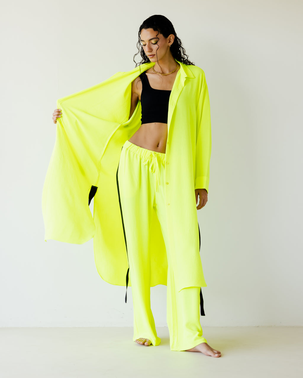 Yellow Neon Breezy Set