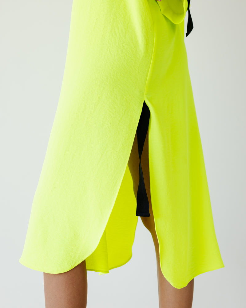Load image into Gallery viewer, Yellow Neon Breezy Shirt Dress
