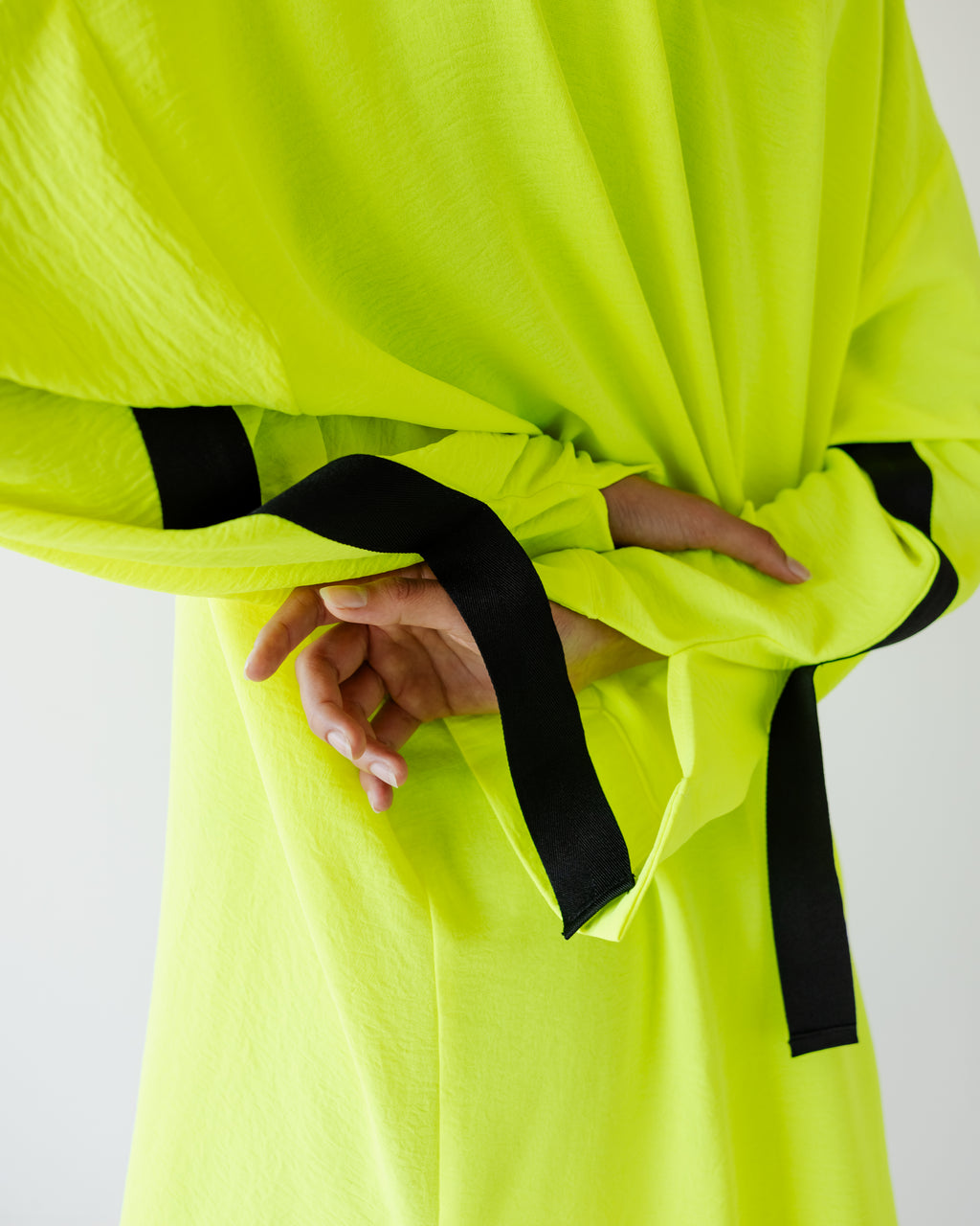 Yellow Neon Breezy Shirt Dress