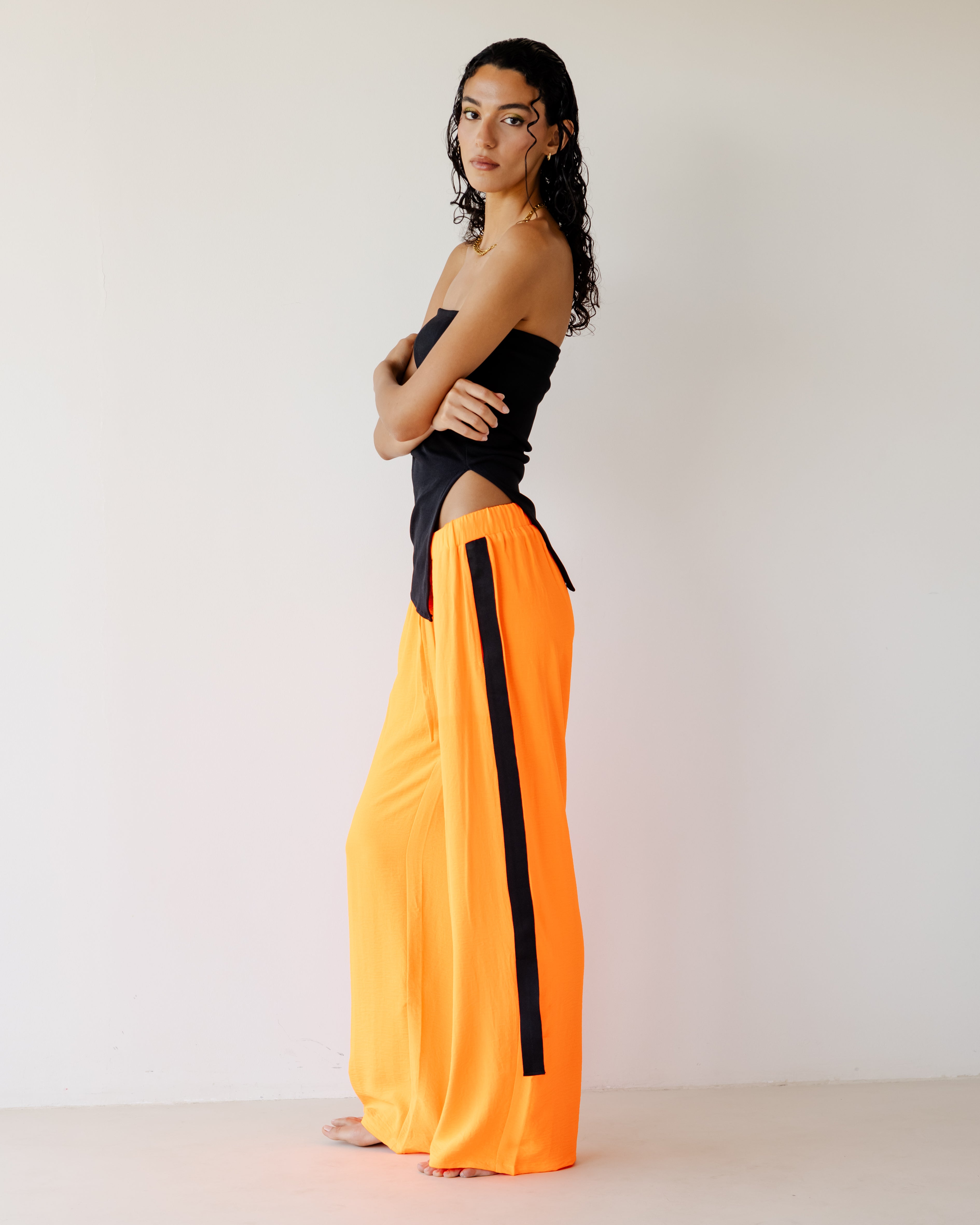 Orange Breezy Pants