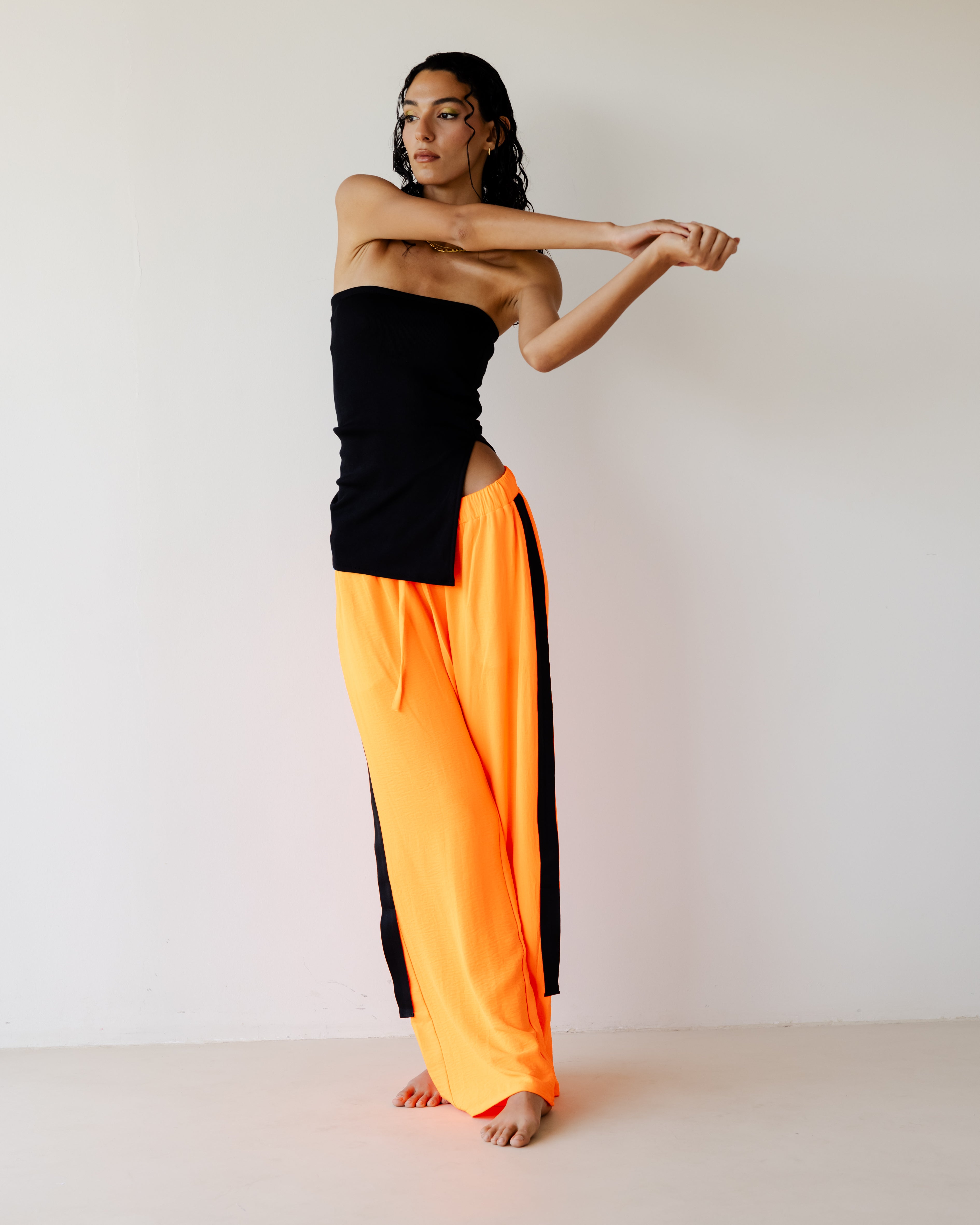 Orange Breezy Pants