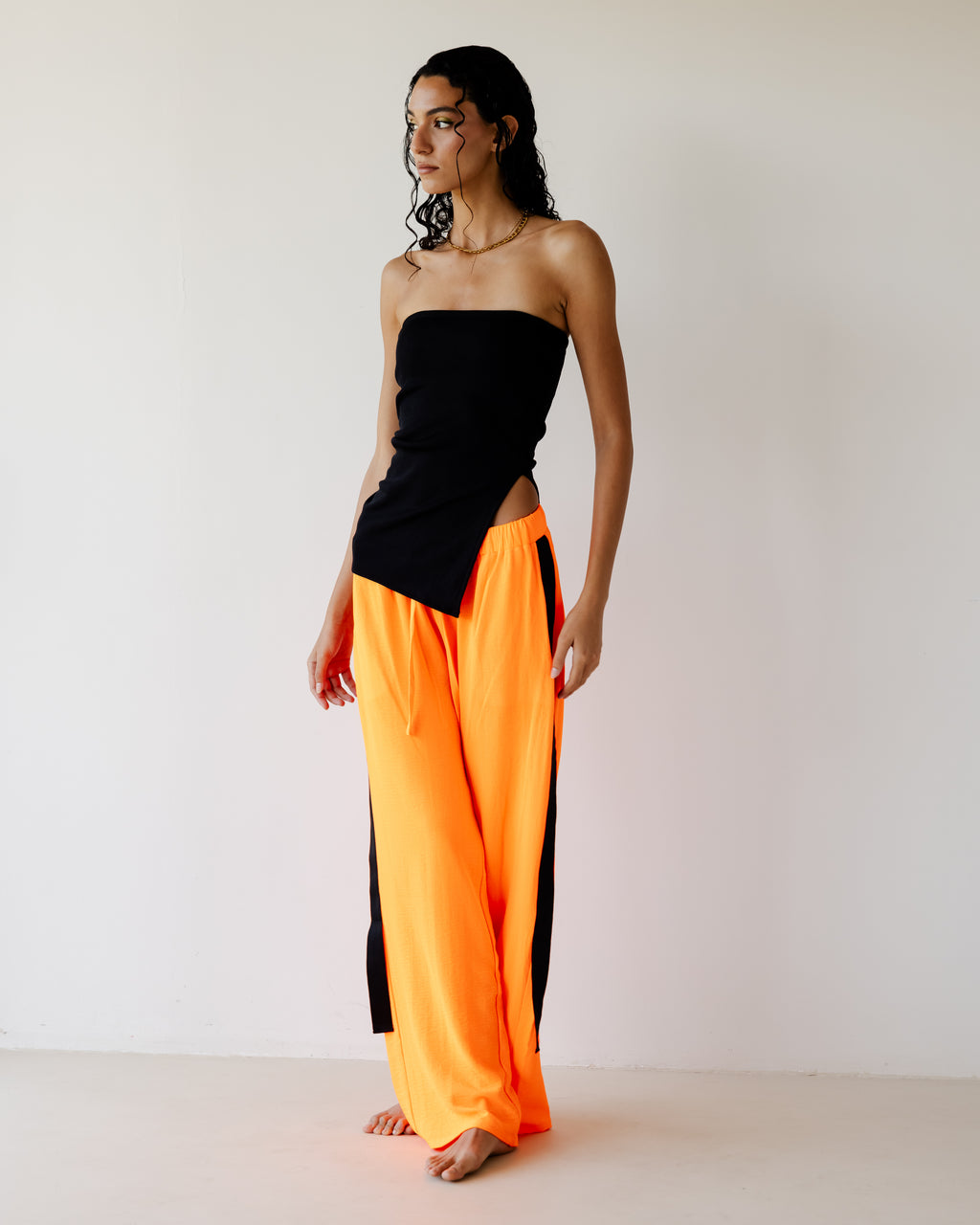 Orange Breezy Pants