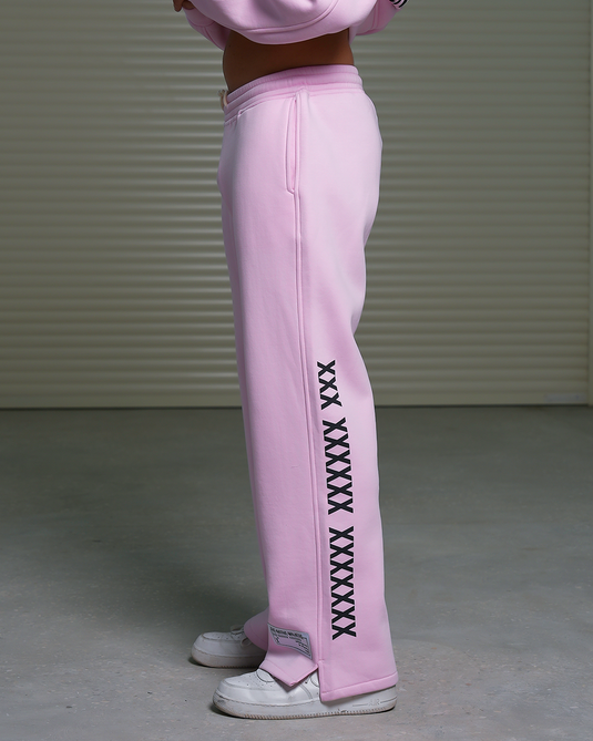 TNW Pink Slit Sweatpants