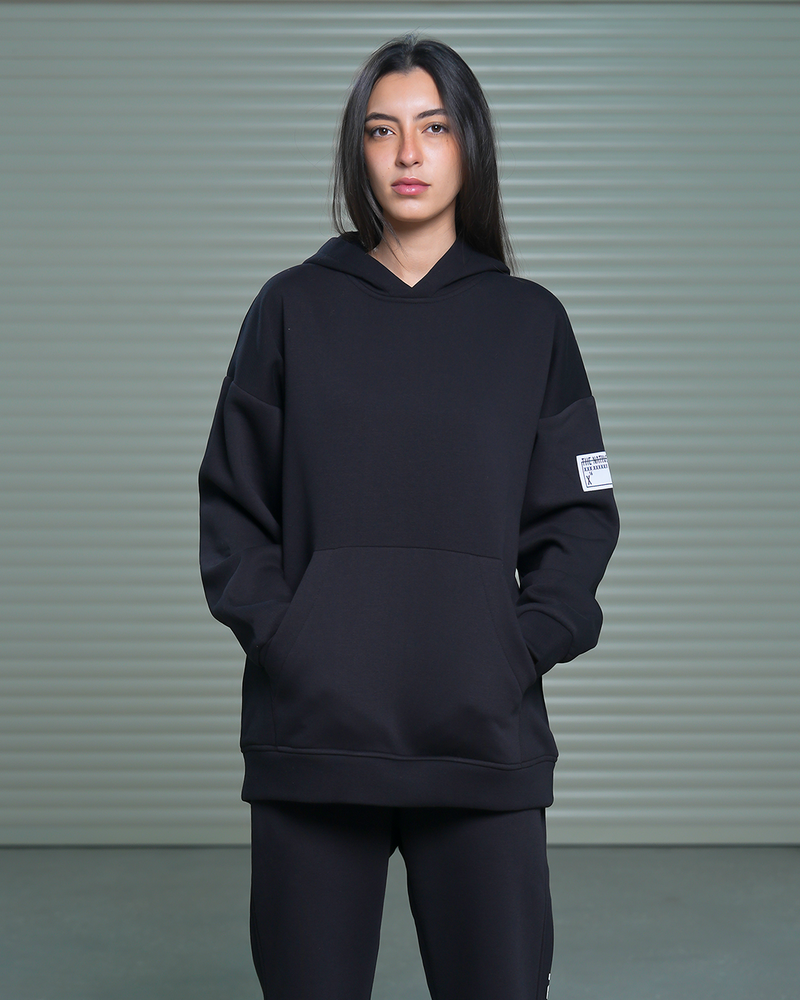 Load image into Gallery viewer, Oversized TNW black Hoodie
