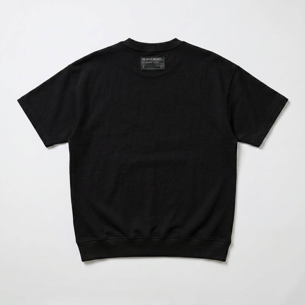 Black TNW Kangaroo Pocket T-Shirt