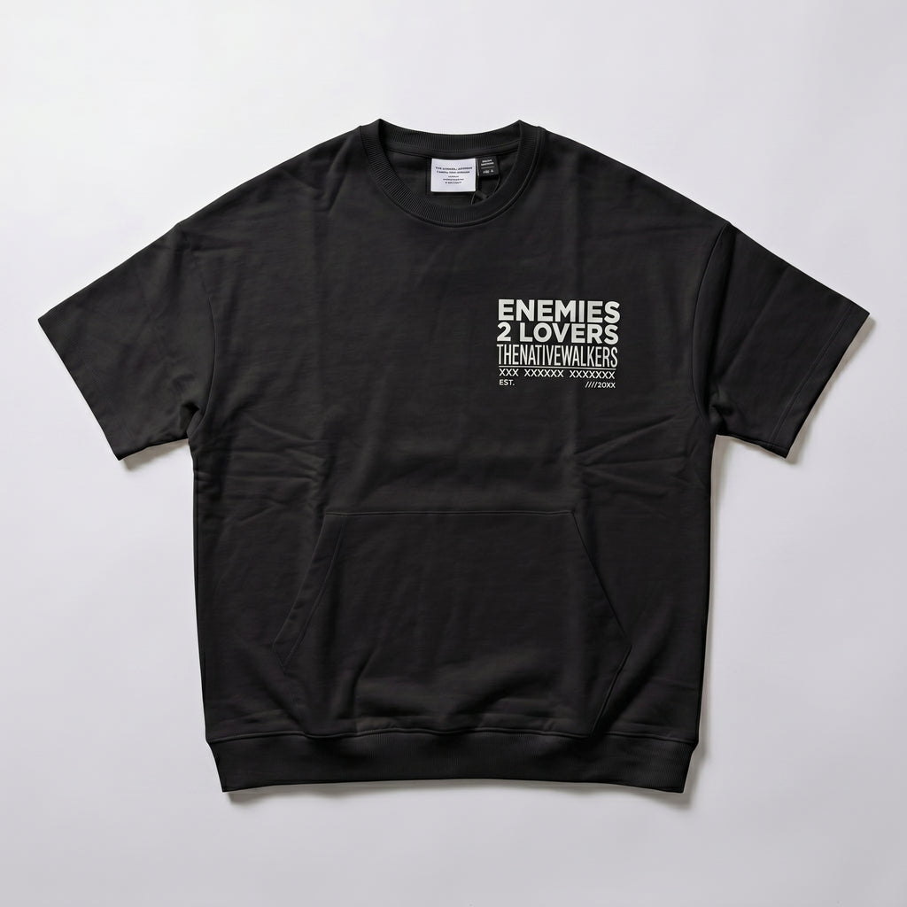 Black TNW Kangaroo Pocket T-Shirt