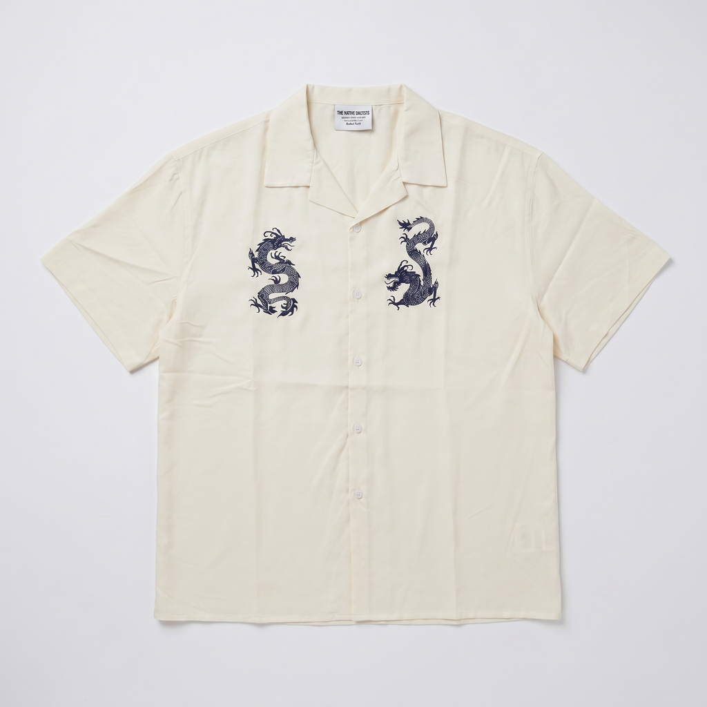 White China Boxy Shirt